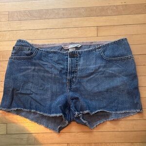Abercrombie & Fitch Dark Blue Jean Shorts